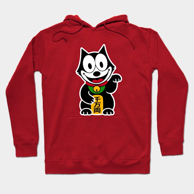 FELIX THE CAT - Japanese lucky cat Hoodie by ROBZILLA